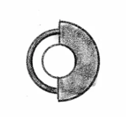 Pencil thumbnail 2: an early circle and overlap study for the Epok mark.
