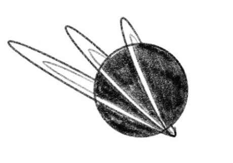 Pencil thumbnail 6: an early circle and overlap study for the Epok mark.